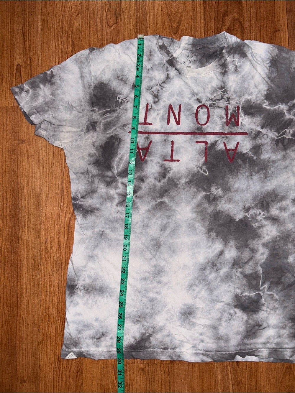 Altamont Grey Tie-Dye T Shirt XL - Picture 4 of 5